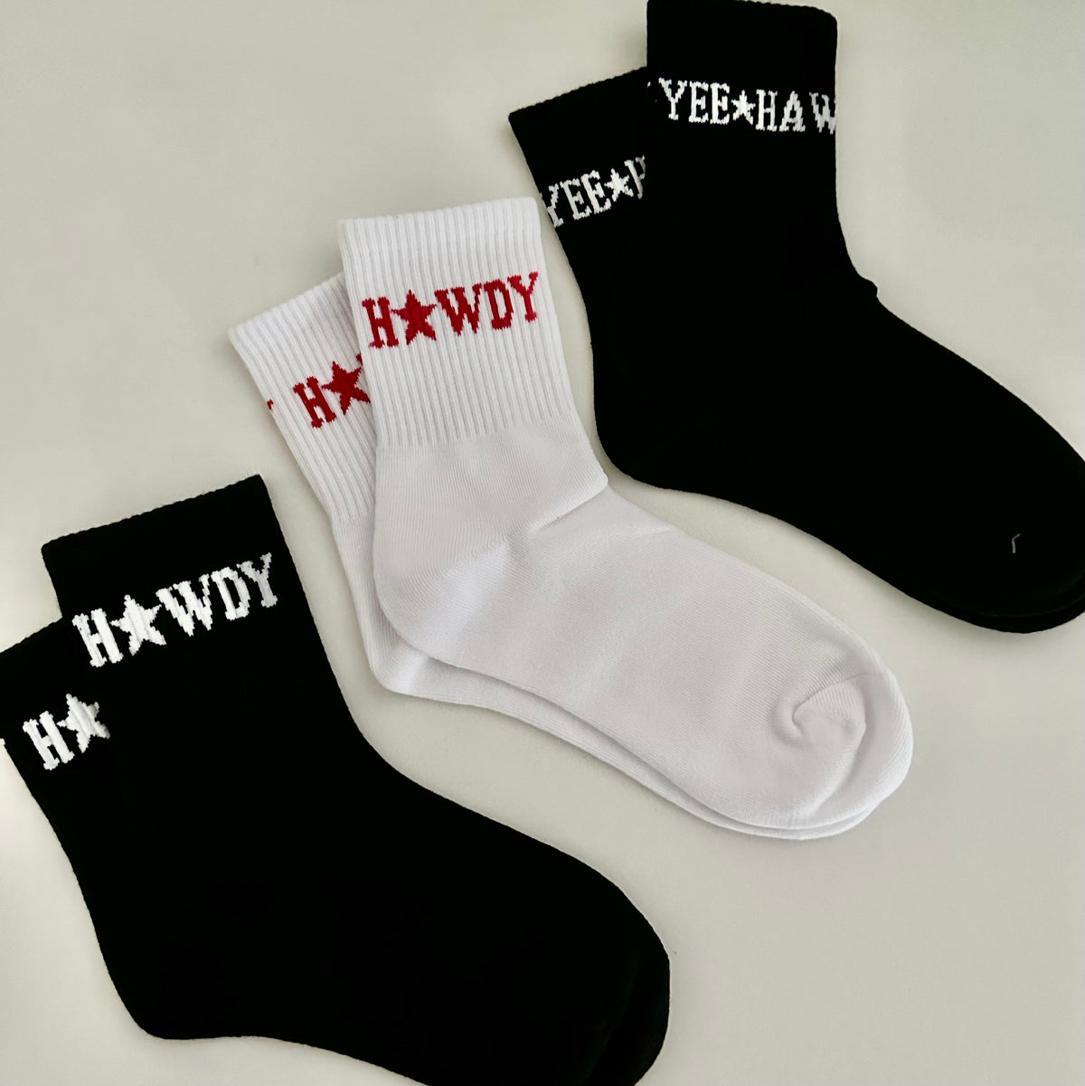 Yee ☆ Haw Sock - Black