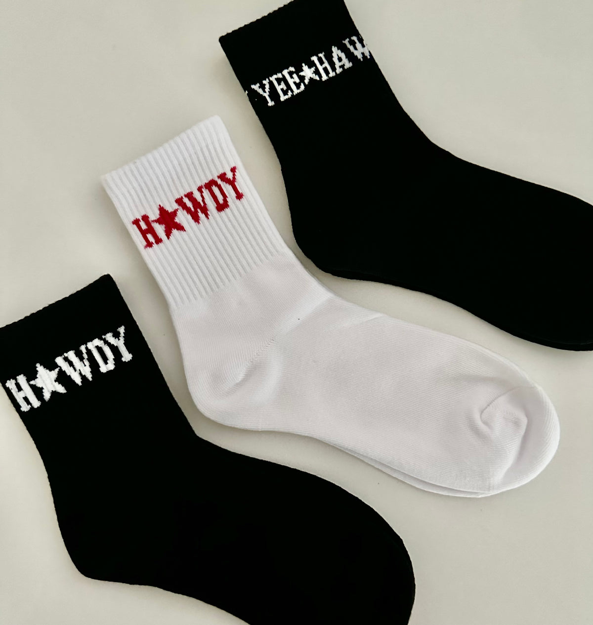 Yee ☆ Haw Sock - Black