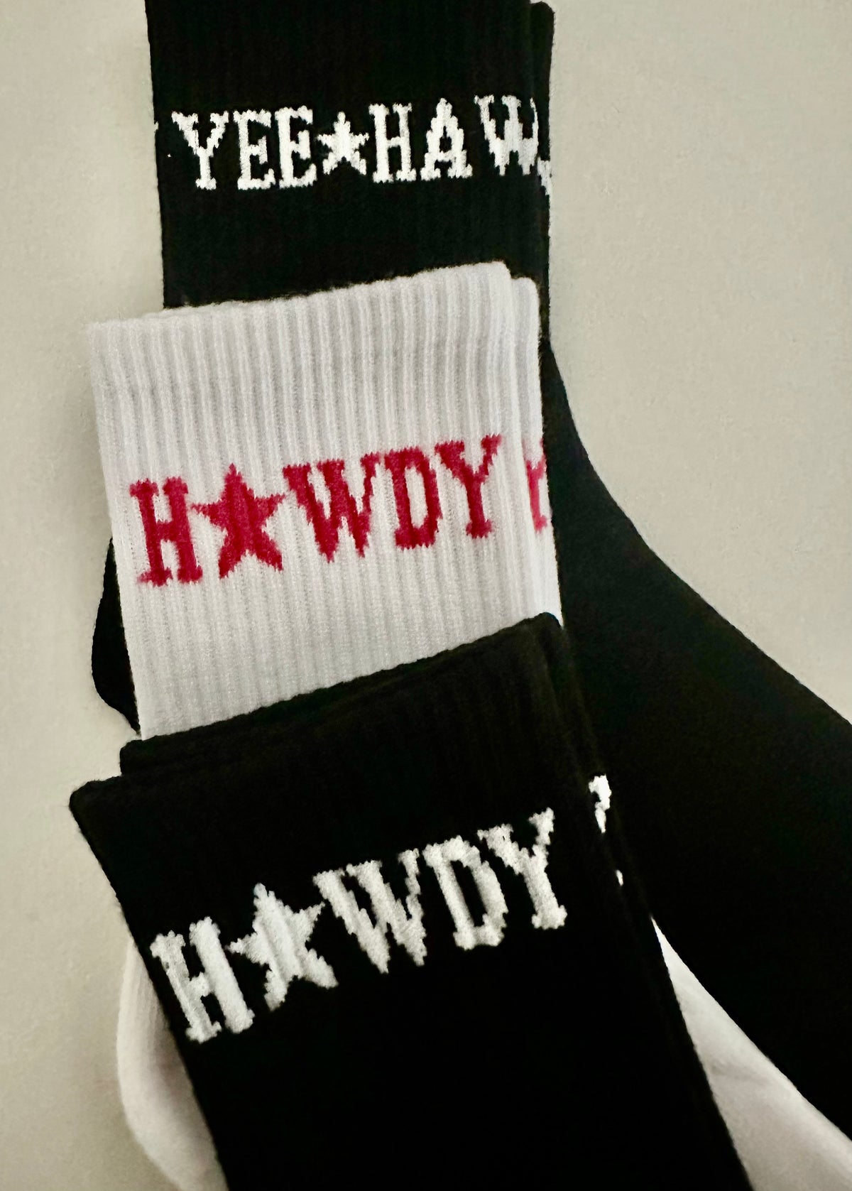 Yee ☆ Haw Sock - Black