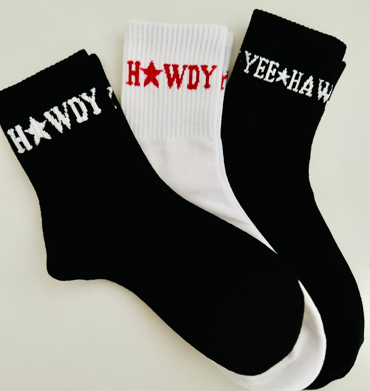 Yee ☆ Haw Sock - Black