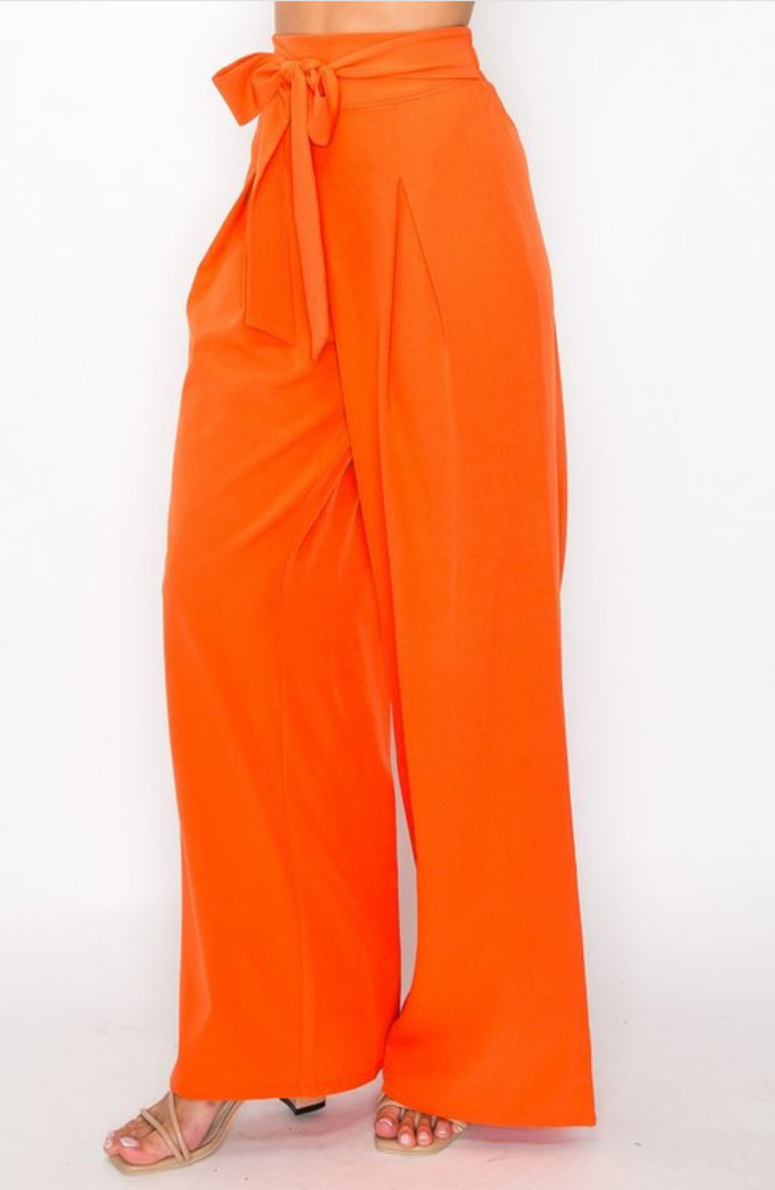 Orange Flare Trousers