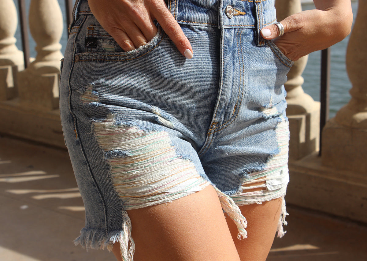 Over the Rainbow High Waisted shorts